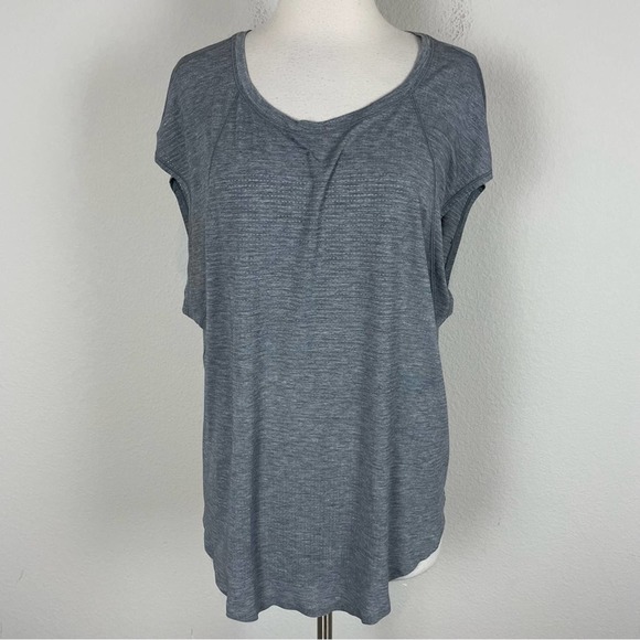 Lululemon Gray plant To Pike Relaxed Fit Short Sleeve Top Med / Large - Picture 1 of 9